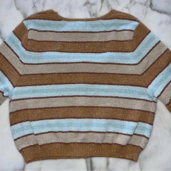 Cotton On Women's Cropped Set Up Stripe Cardigan Sweater - Picture 6 of 9